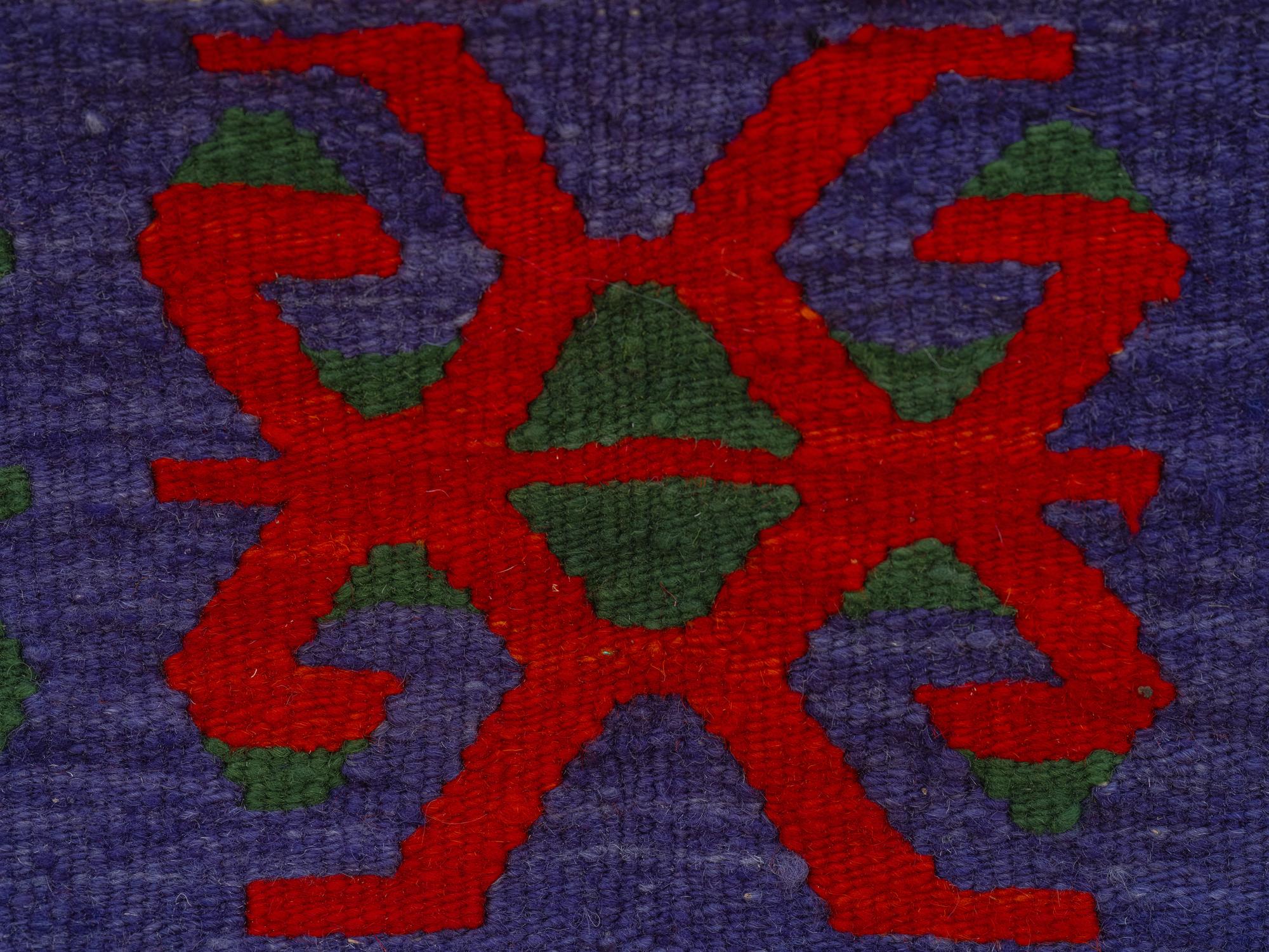 Finished embroidered sampler with texture